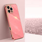 XINLI Straight Edge 6D Electroplate TPU Phone Case, For iPhone Air, For iPhone 16 Pro Max, For iPhone 16 Pro