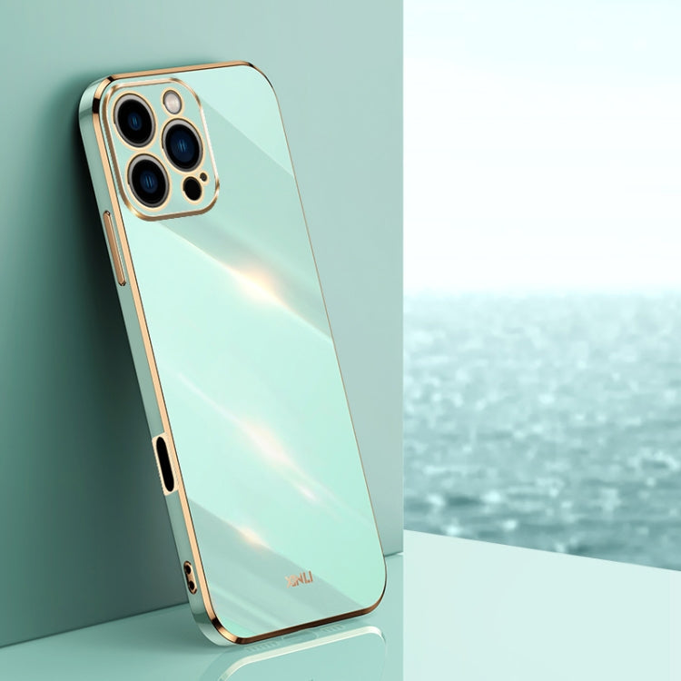 XINLI Straight Edge 6D Electroplate TPU Phone Case, For iPhone Air, For iPhone 16 Pro Max, For iPhone 16 Pro