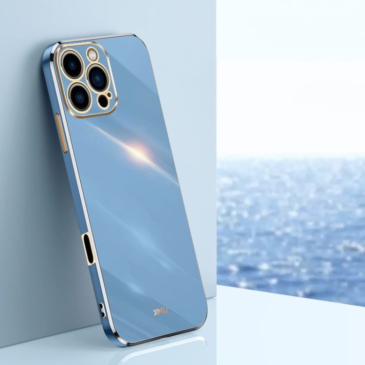 XINLI Straight Edge 6D Electroplate TPU Phone Case, For iPhone Air, For iPhone 16 Pro Max, For iPhone 16 Pro