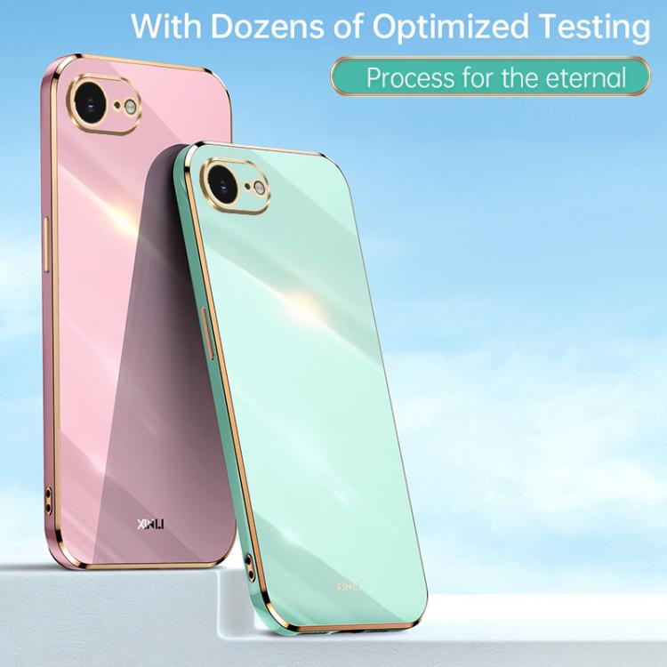 XINLI Straight Edge 6D Electroplate TPU Phone Case, For iPhone 16e / 17e, For iPhone 17 Pro Max, For iPhone 17 Pro