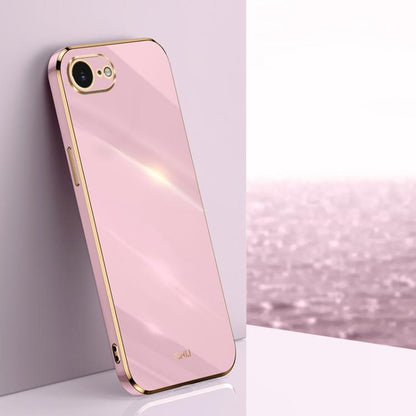 XINLI Straight Edge 6D Electroplate TPU Phone Case, For iPhone 16e, For iPhone 16 Pro Max, For iPhone 16 Pro