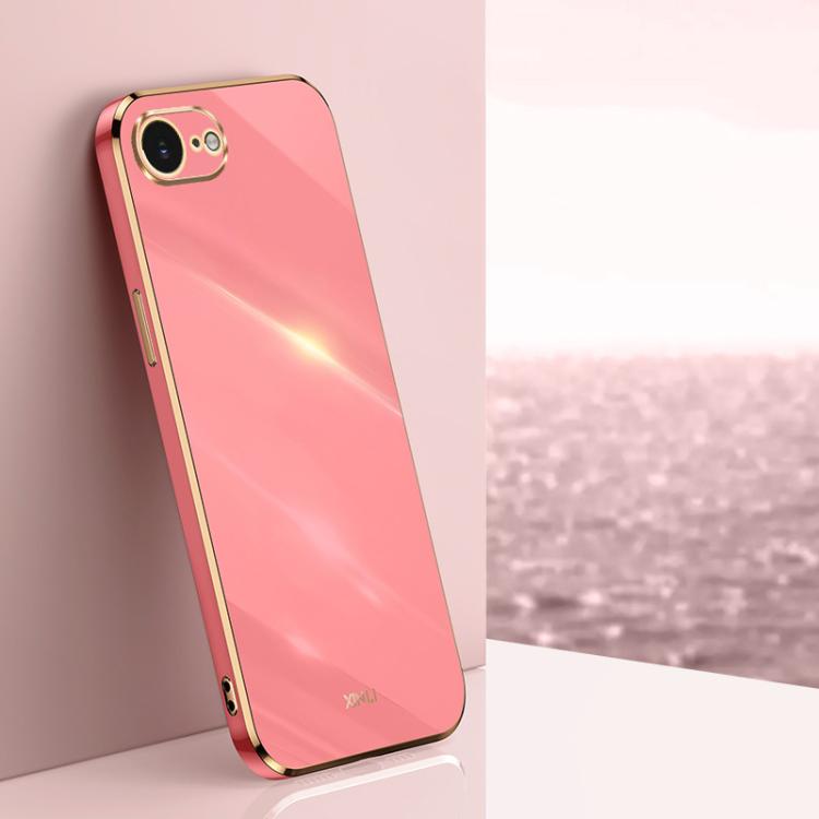 XINLI Straight Edge 6D Electroplate TPU Phone Case, For iPhone 16e, For iPhone 16 Pro Max, For iPhone 16 Pro