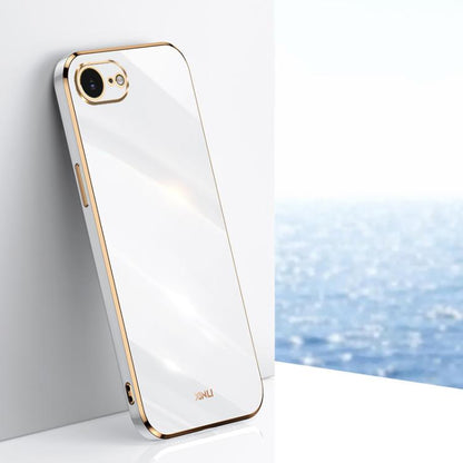 XINLI Straight Edge 6D Electroplate TPU Phone Case, For iPhone 16e / 17e, For iPhone 17 Pro Max, For iPhone 17 Pro