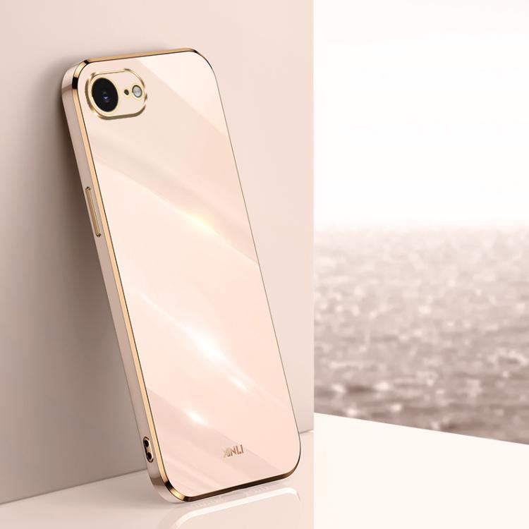 XINLI Straight Edge 6D Electroplate TPU Phone Case, For iPhone 16e, For iPhone 16 Pro Max, For iPhone 16 Pro