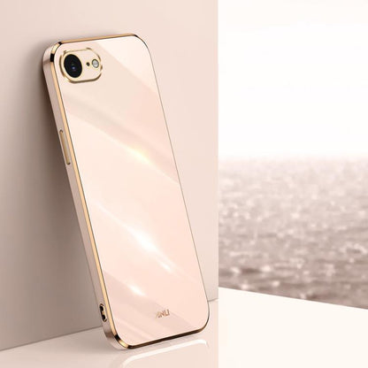 XINLI Straight Edge 6D Electroplate TPU Phone Case, For iPhone 16e, For iPhone 16 Pro Max, For iPhone 16 Pro