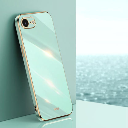 XINLI Straight Edge 6D Electroplate TPU Phone Case, For iPhone 16e / 17e, For iPhone 17 Pro Max, For iPhone 17 Pro