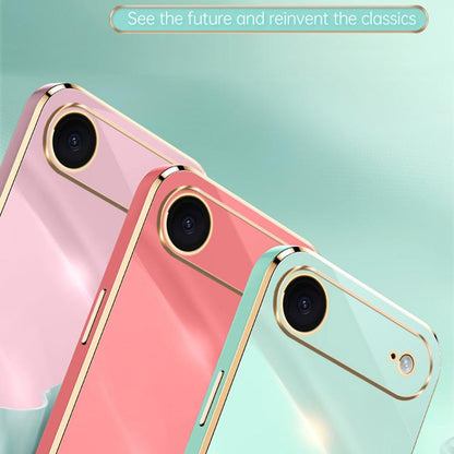 XINLI Straight Edge 6D Electroplate TPU Phone Case, For iPhone Air, For iPhone 16 Pro Max, For iPhone 16 Pro