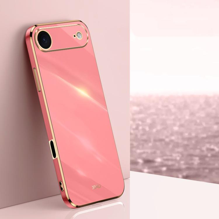 XINLI Straight Edge 6D Electroplate TPU Phone Case, For iPhone 17 Pro Max, For iPhone 17 Pro, For iPhone Air