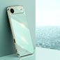 XINLI Straight Edge 6D Electroplate TPU Phone Case, For iPhone Air, For iPhone 16 Pro Max, For iPhone 16 Pro