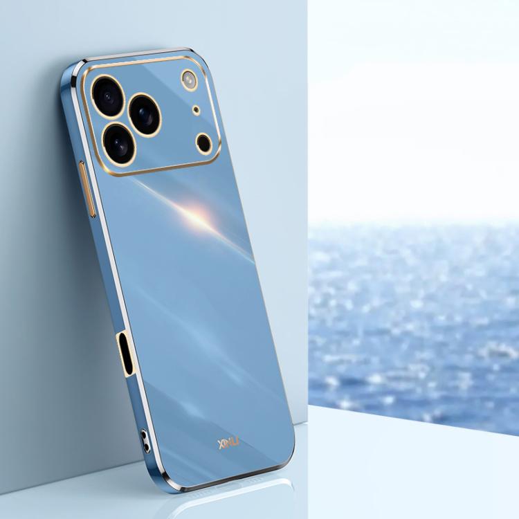 XINLI Straight Edge 6D Electroplate TPU Phone Case, For iPhone 16e / 17e, For iPhone 17 Pro Max, For iPhone 17 Pro