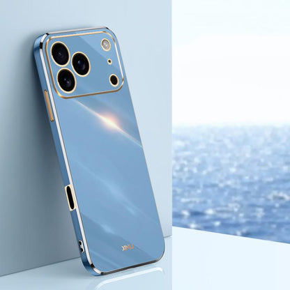 XINLI Straight Edge 6D Electroplate TPU Phone Case, For iPhone 16e / 17e, For iPhone 17 Pro Max, For iPhone 17 Pro