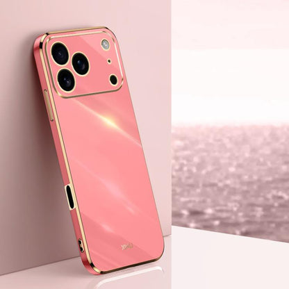 XINLI Straight Edge 6D Electroplate TPU Phone Case, For iPhone 16e / 17e, For iPhone 17 Pro Max, For iPhone 17 Pro