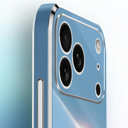 XINLI Straight Edge 6D Electroplate TPU Phone Case, For iPhone 17 Pro Max, For iPhone 17 Pro, For iPhone Air