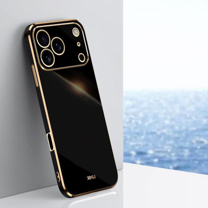 XINLI Straight Edge 6D Electroplate TPU Phone Case, For iPhone 16e / 17e, For iPhone 17 Pro Max, For iPhone 17 Pro