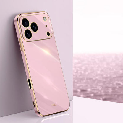 XINLI Straight Edge 6D Electroplate TPU Phone Case, For iPhone 16e / 17e, For iPhone 17 Pro Max, For iPhone 17 Pro