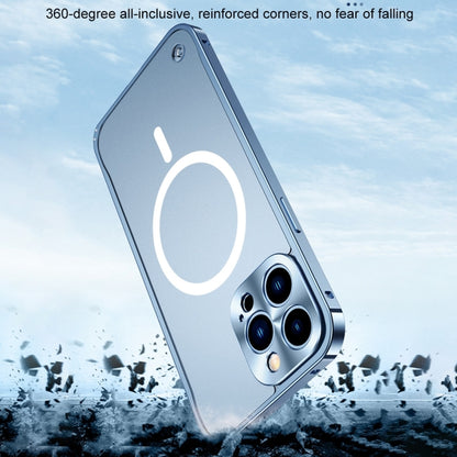 Metal Frame Frosted PC Shockproof MagSafe Case, For iPhone 15 Pro Max