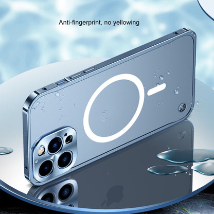 Metal Frame Frosted PC Shockproof MagSafe Case, For iPhone 15 Pro Max