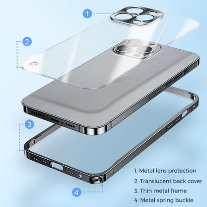 Metal Frame Frosted PC Shockproof Phone Case