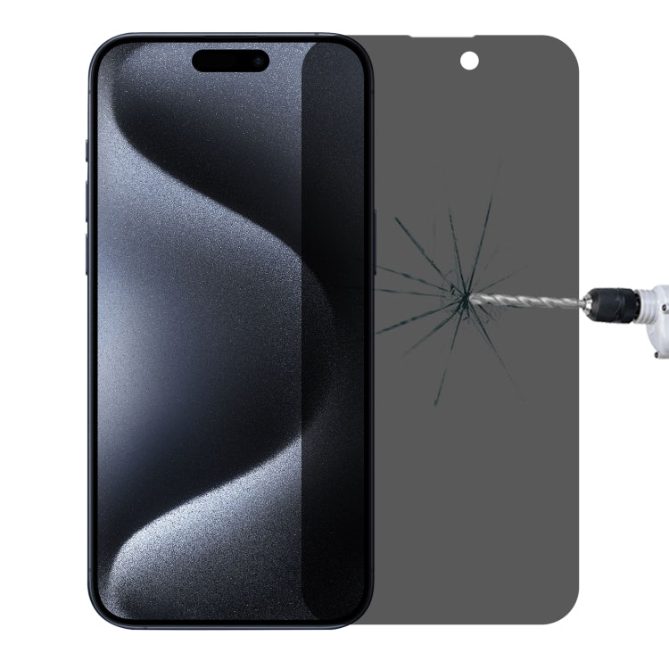 High Transparency Full Cover Anti-spy Tempered Glass Film, For iPhone 15 Pro Max / 15 Plus, For iPhone 15 Pro / 15