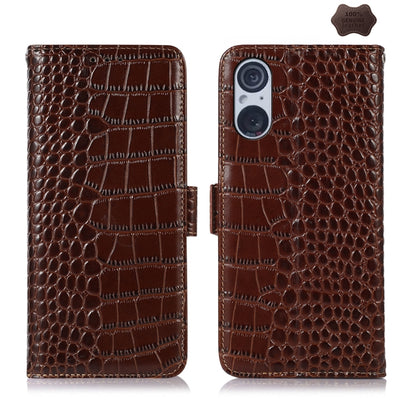 Crocodile Top Layer Cowhide Leather Phone Case