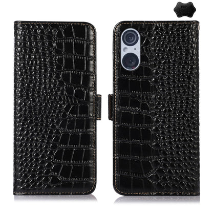 Crocodile Top Layer Cowhide Leather Phone Case
