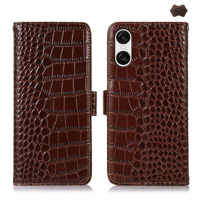 Crocodile Top Layer Cowhide Leather Phone Case