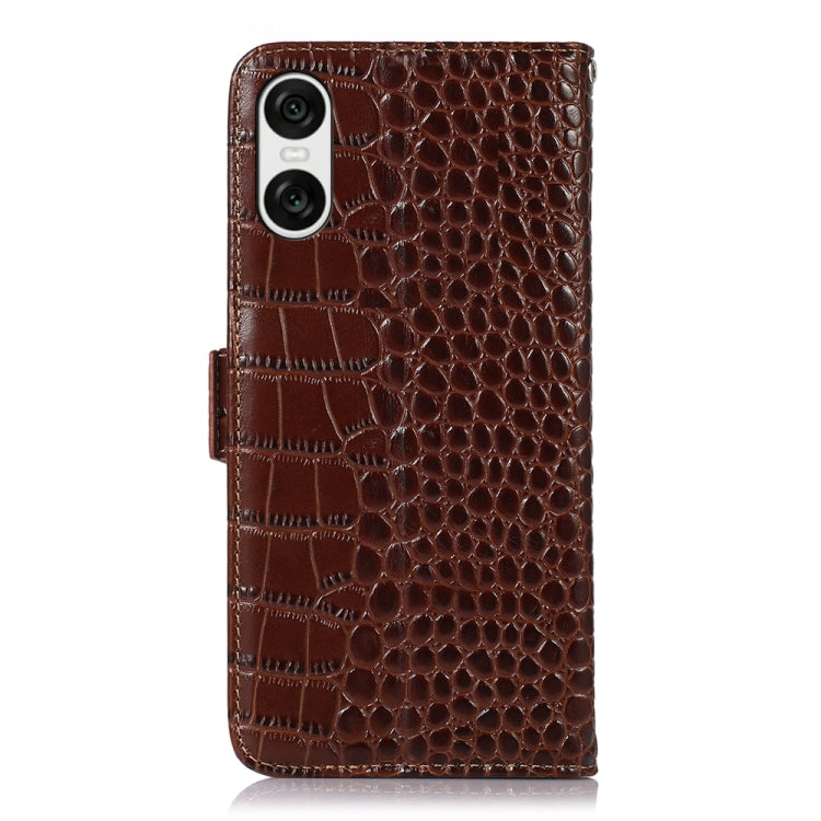 Crocodile Top Layer Cowhide Leather Phone Case