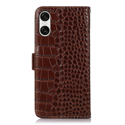Crocodile Top Layer Cowhide Leather Phone Case