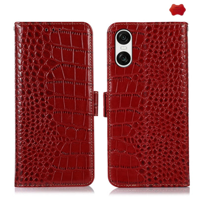 Crocodile Top Layer Cowhide Leather Phone Case