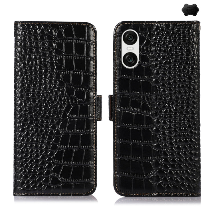 Crocodile Top Layer Cowhide Leather Phone Case