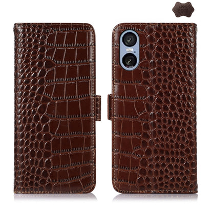 Crocodile Top Layer Cowhide Leather Phone Case