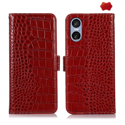 Crocodile Top Layer Cowhide Leather Phone Case