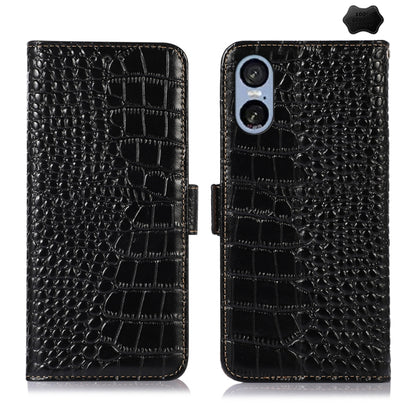 Crocodile Top Layer Cowhide Leather Phone Case