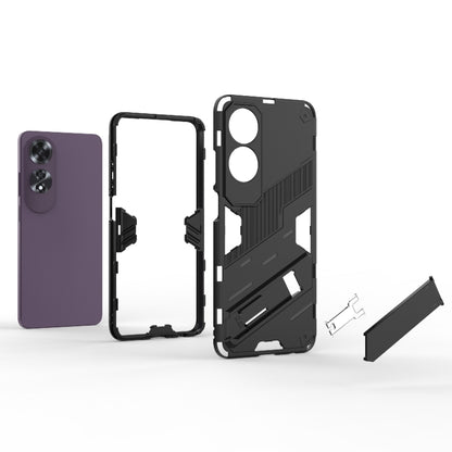 Punk Armor 2 in 1 PC + TPU Phone Case with Holder, For OPPO A60 4G Global, For OPPO Reno11 F 5G Global, For OPPO Find X7 5G