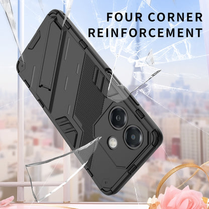Punk Armor 2 in 1 PC + TPU Phone Case with Holder, For OPPO A3X 5G India, For OPPO Reno12 Pro Global, For OPPO Reno12 Global