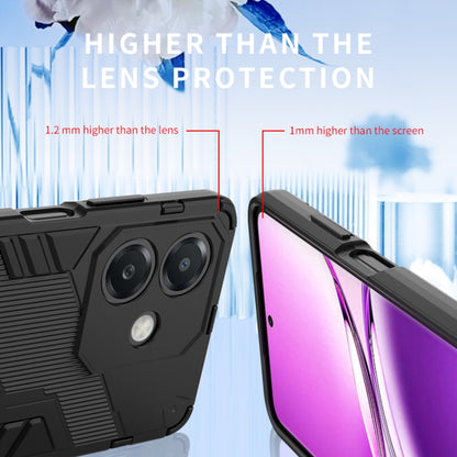 Punk Armor 2 in 1 PC + TPU Phone Case with Holder, For OPPO A3X 5G India, For OPPO Reno12 Pro Global, For OPPO Reno12 Global