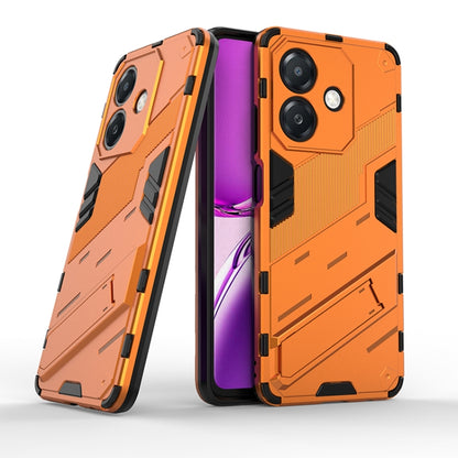 Punk Armor 2 in 1 PC + TPU Phone Case with Holder, For OPPO A3X 5G India, For OPPO Reno12 Pro Global, For OPPO Reno12 Global