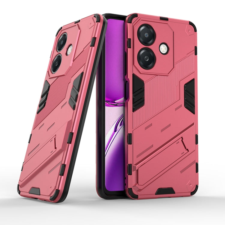 Punk Armor 2 in 1 PC + TPU Phone Case with Holder, For OPPO A3X 5G India, For OPPO Reno12 Pro Global, For OPPO Reno12 Global