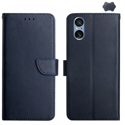 Genuine Leather Fingerprint-proof Horizontal Flip Phone Case, For Sony Xperia 10 VI, For Sony Xperia 1 VI, For Sony Xperia 5 V