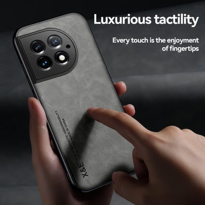Skin Feel Magnetic Leather Back Phone Case, For OnePlus Ace 2 Pro