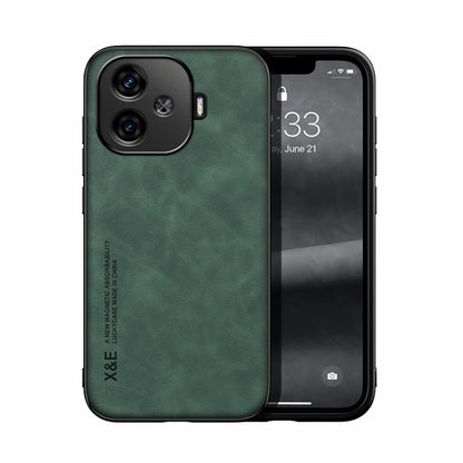 Skin Feel Magnetic Leather Back Phone Case, Series 2