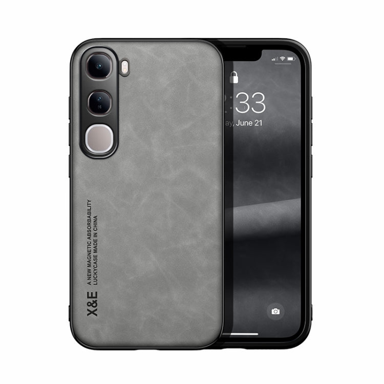 Skin Feel Magnetic Leather Back Phone Case, For vivo X200 Pro, For vivo Y300 Pro, For vivo V40 Lite, For vivo S19 Pro, For vivo S19, For vivo Y28 4G