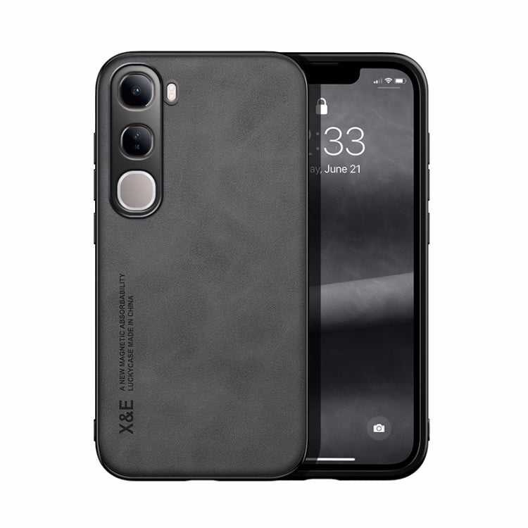 Skin Feel Magnetic Leather Back Phone Case, For vivo X200 Pro, For vivo Y300 Pro, For vivo V40 Lite, For vivo S19 Pro, For vivo S19, For vivo Y28 4G