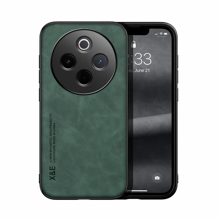 Skin Feel Magnetic Leather Back Phone Case, For vivo X200 Pro, For vivo Y300 Pro, For vivo V40 Lite, For vivo S19 Pro, For vivo S19, For vivo Y28 4G