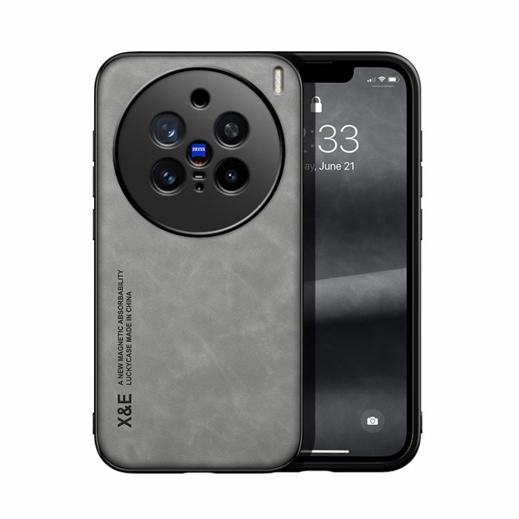 Skin Feel Magnetic Leather Back Phone Case, For vivo X200 Pro, For vivo Y300 Pro, For vivo V40 Lite, For vivo S19 Pro, For vivo S19, For vivo Y28 4G