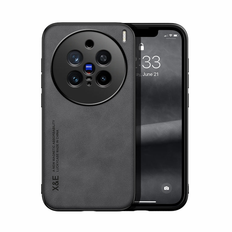 Skin Feel Magnetic Leather Back Phone Case, For vivo X200 Pro, For vivo Y300 Pro, For vivo V40 Lite, For vivo S19 Pro, For vivo S19, For vivo Y28 4G