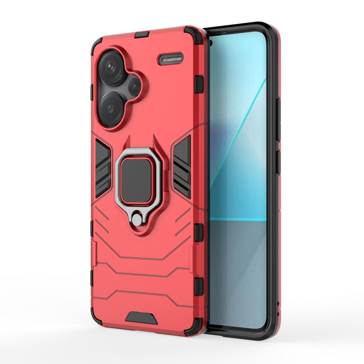 Shockproof PC + TPU Holder Phone Case