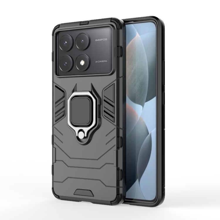 Shockproof PC + TPU Holder Phone Case
