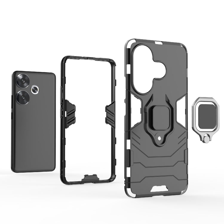 Shockproof PC + TPU Holder Phone Case