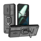 Sliding Camshield TPU + PC Shockproof Phone Case with Holder